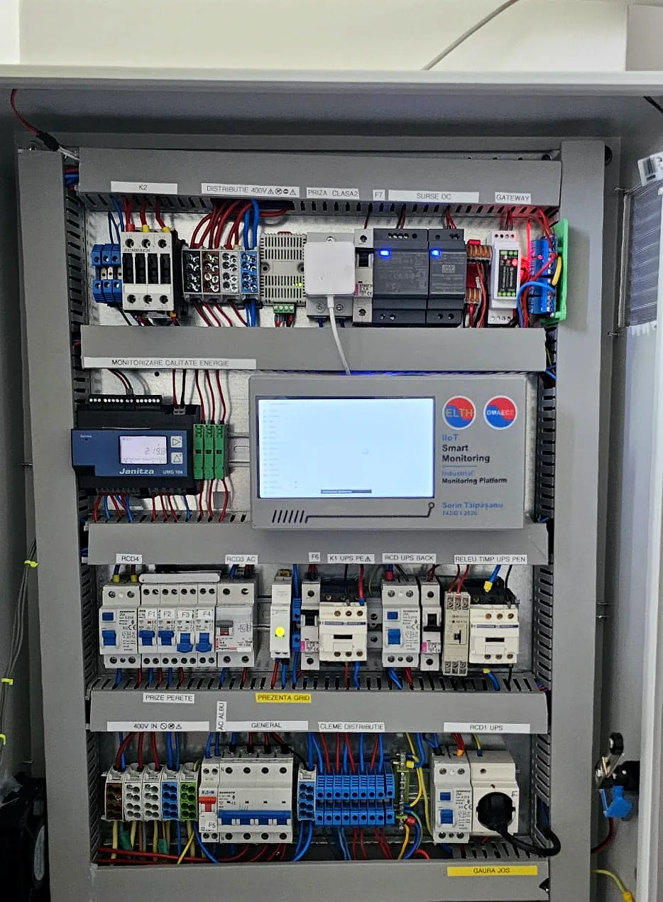 Tablou electric inteligent cu analizor Janitza UMG 104 și platformă IIoT Smart Monitoring — EB104 Lab